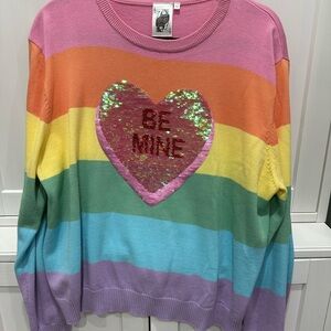 Rainbow Heart Sweater